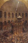 Eugene Girardet The Sacred Fire of Jerusalem France oil painting artist